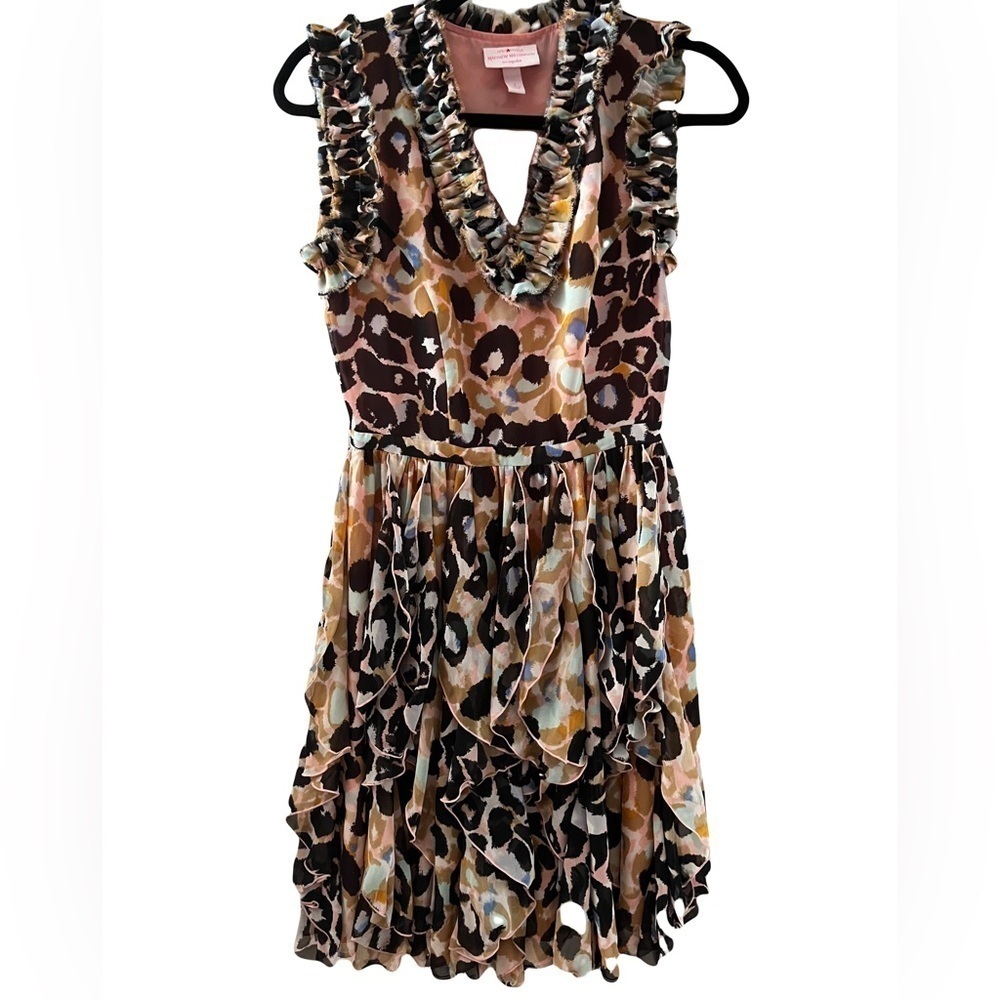 Matthew Williamson for Impulse printed and colorful fluttery dress size 2